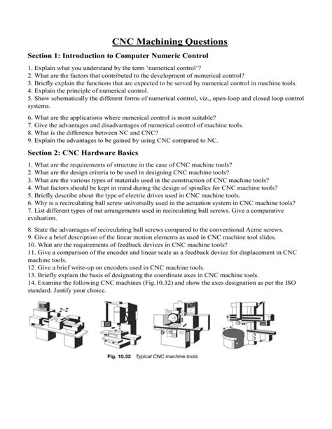 cnc machine objective questions pdf|cnc machining questions.